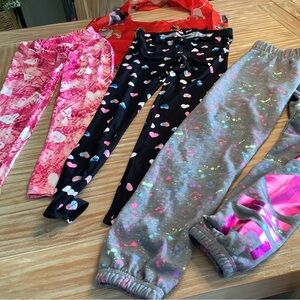 Children place nwt & Bobbie Brook Pink and White Tie-Dye Leggingssz7/8